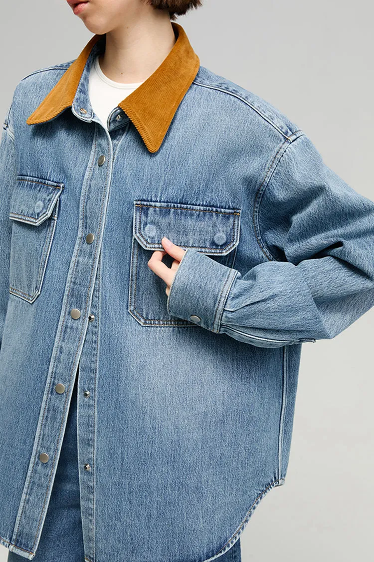 California Sunset Denim Shirt sold by Etela Petite product image thumbnail 2