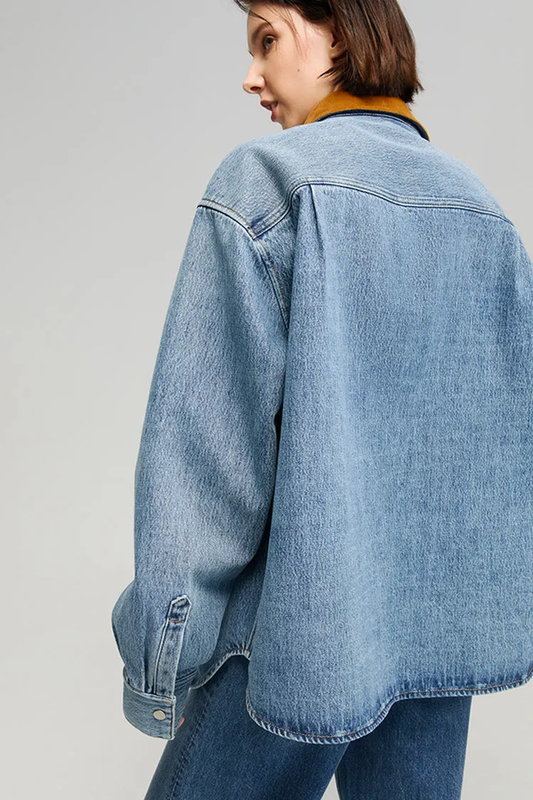 California Sunset Denim Shirt sold by Etela Petite product image thumbnail 3