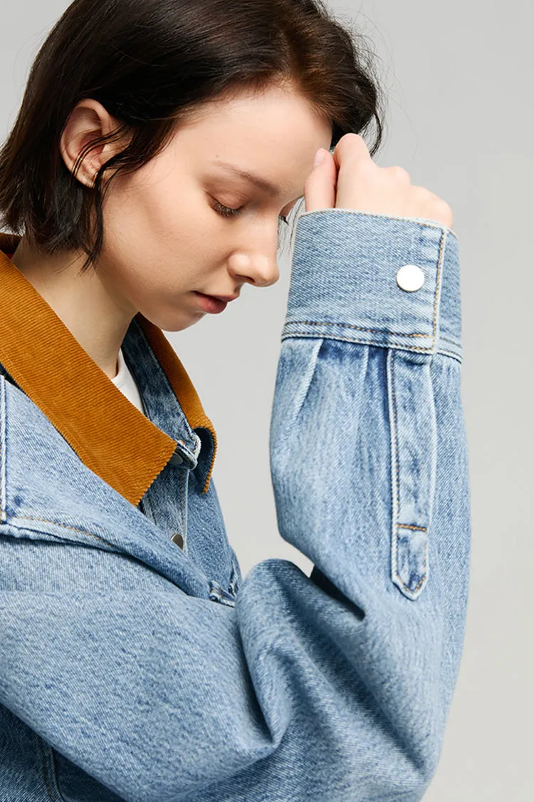 California Sunset Denim Shirt sold by Etela Petite product image thumbnail 4