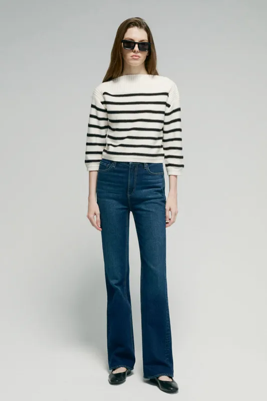 Barbara High Waisted Bootcut Jeans sold by Etela Petite