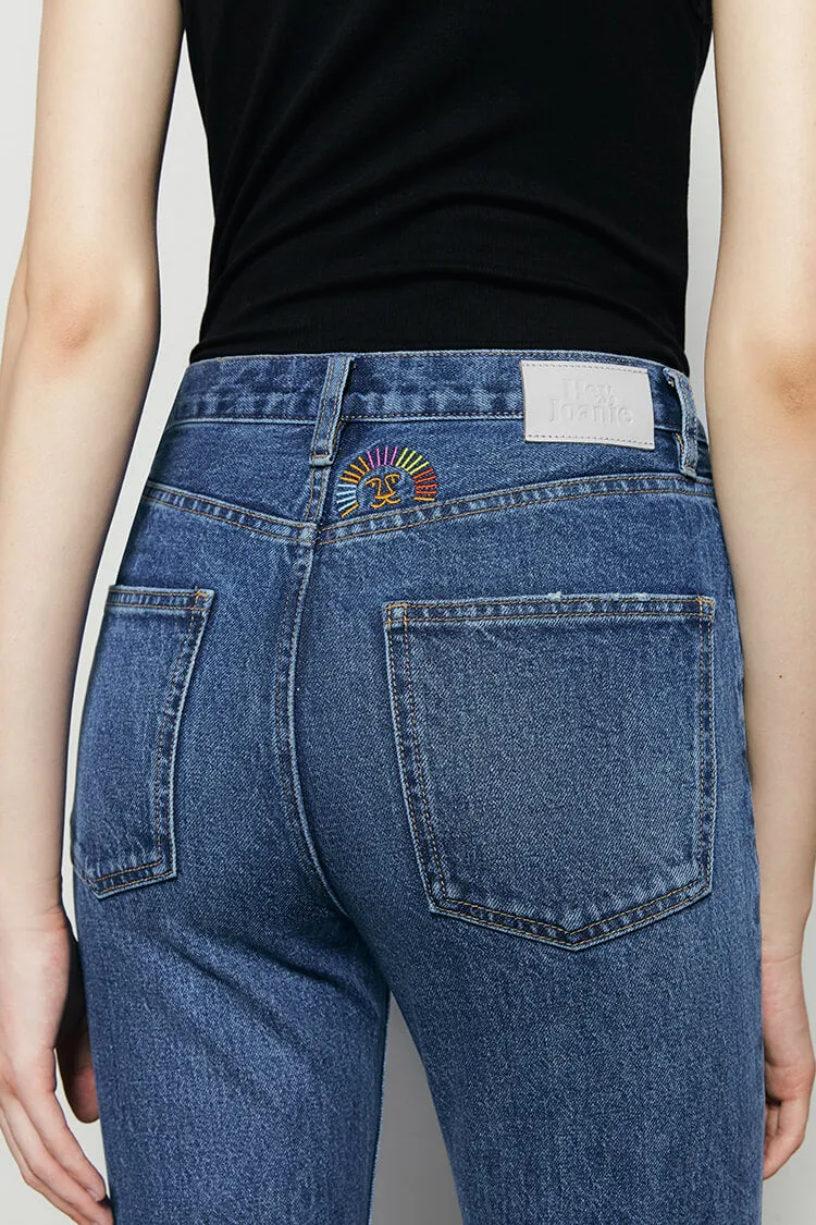 Activity Grrrl High Rise Kick Crop Jeans sold by Etela Petite product image thumbnail 2