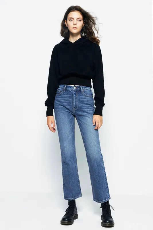 Activity Grrrl High Rise Kick Crop Jeans sold by Etela Petite