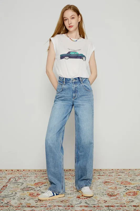 80'S Utility Loose Jeans sold by Etela Petite