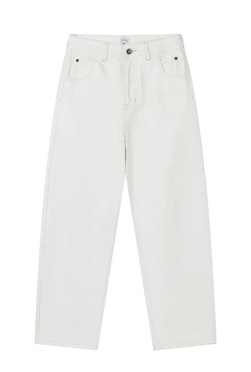 Bentley Straight Cropped Petite Jeans - White sold by Etela Petite product image thumbnail 2