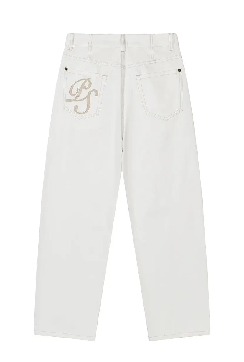 Bentley Straight Cropped Petite Jeans - White sold by Etela Petite product image thumbnail 3