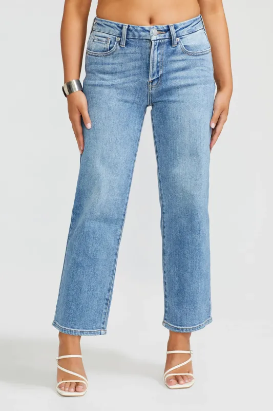 Sloane Petite Straight Jeans sold by Etela Petite
