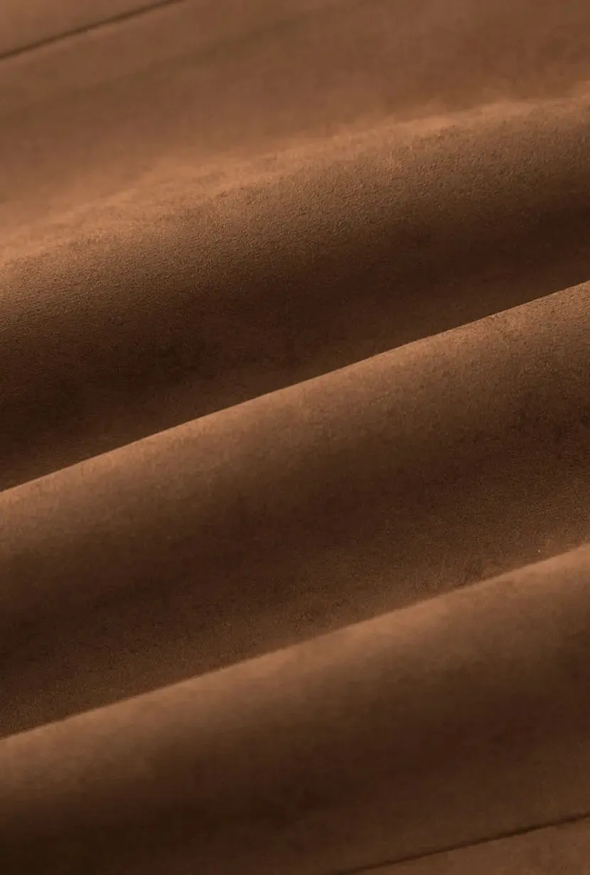 Dominique Oversized Suede Blazer - Caramel sold by Etela Petite product image thumbnail 3