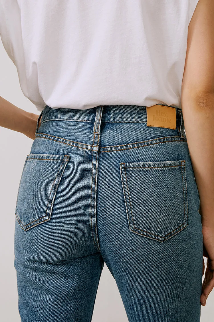 The French Song Mid Rise Bootcut Jeans sold by Etela Petite product image thumbnail 2