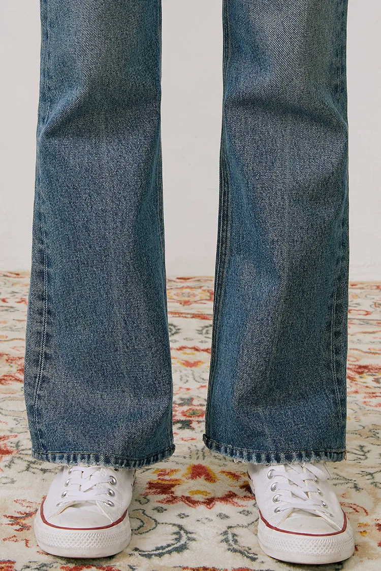 The French Song Mid Rise Bootcut Jeans sold by Etela Petite product image thumbnail 3