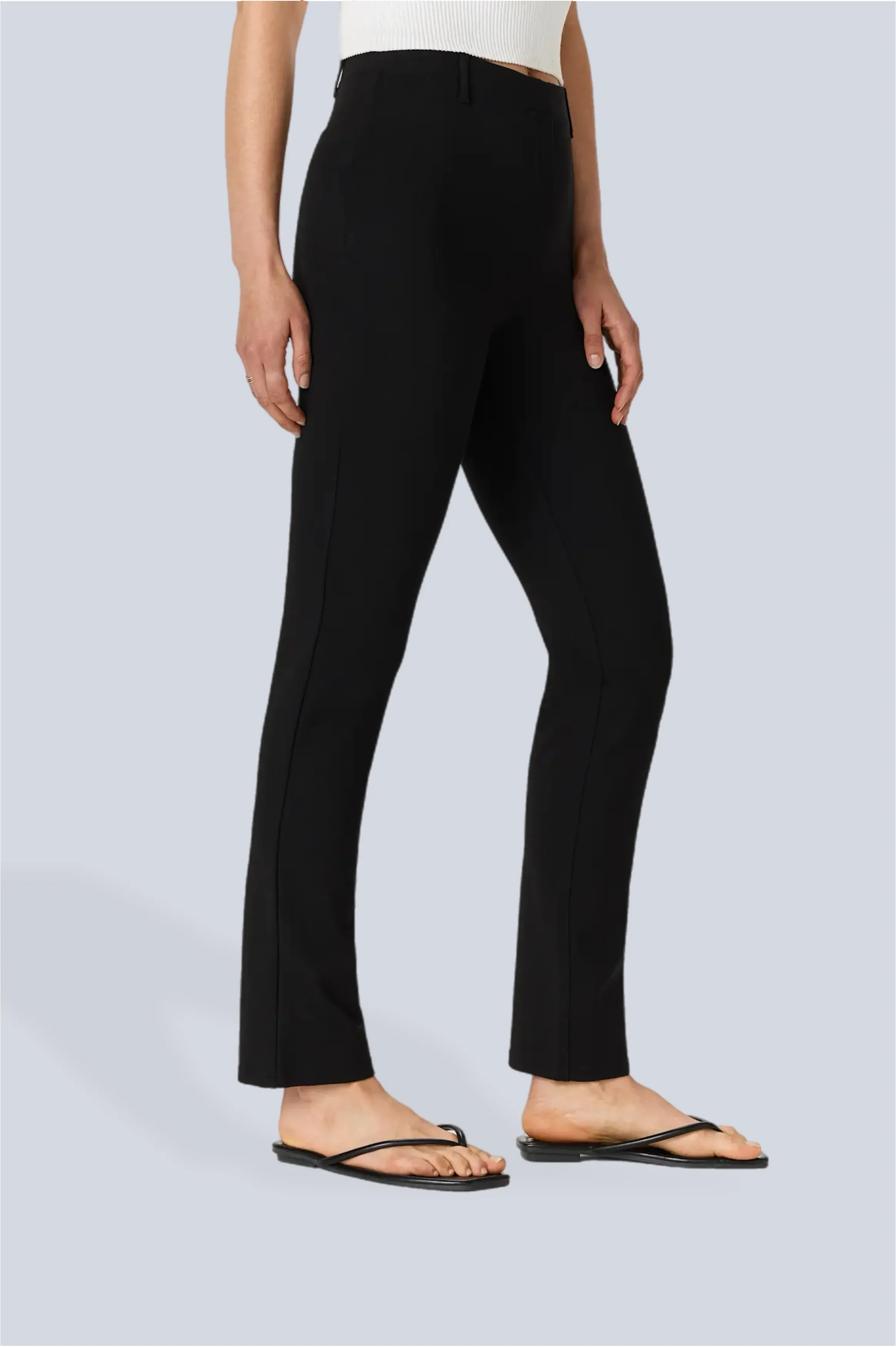 Livia Petite Ponte Pant in Noir sold by Etela Petite product image thumbnail 2