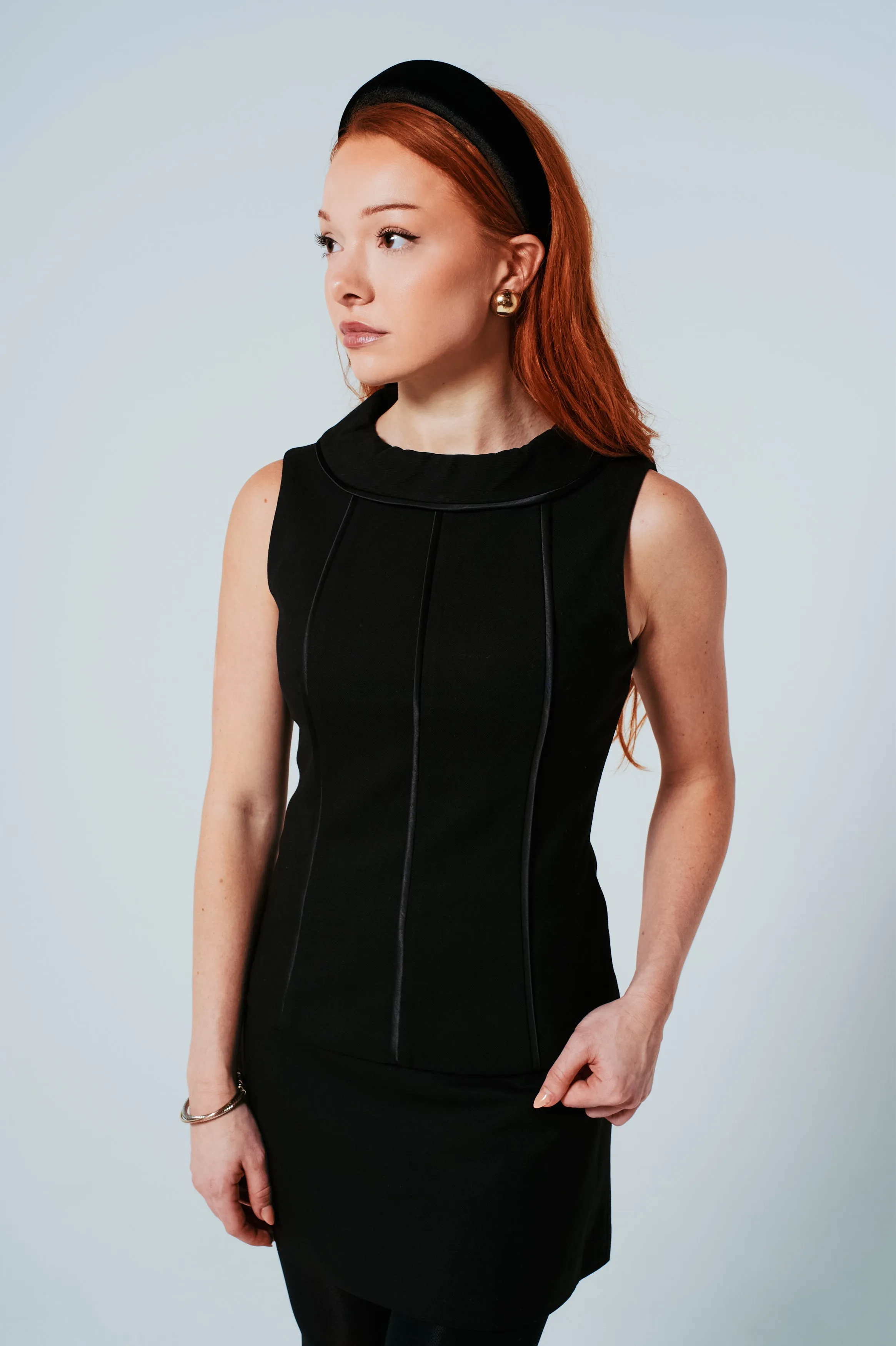 Jackie Petite Striped Top in Noir sold by Etela Petite product image thumbnail 2