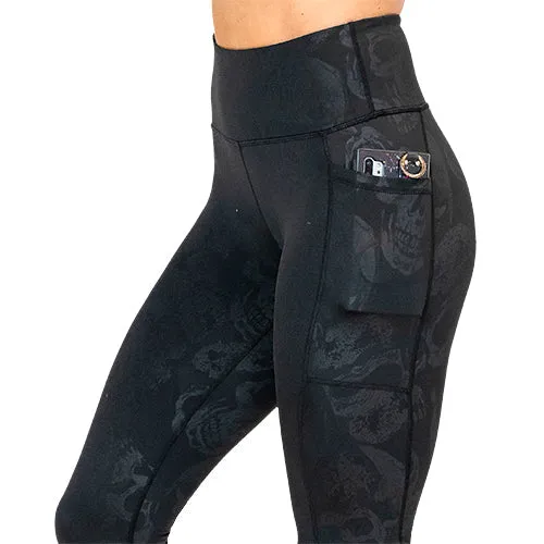 Shadow Skulls Leggings sold by Etela Petite product image thumbnail 4