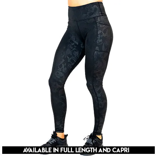 Shadow Skulls Leggings sold by Etela Petite product image thumbnail 5