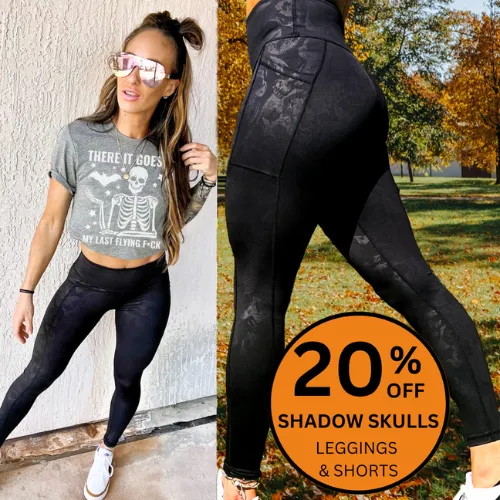 Shadow Skulls Leggings sold by Etela Petite product image thumbnail 2