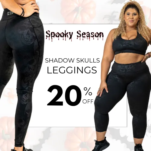 Shadow Skulls Leggings sold by Etela Petite product image thumbnail 3