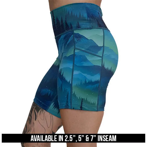 Aurora Borealis Shorts sold by Etela Petite product image thumbnail 3