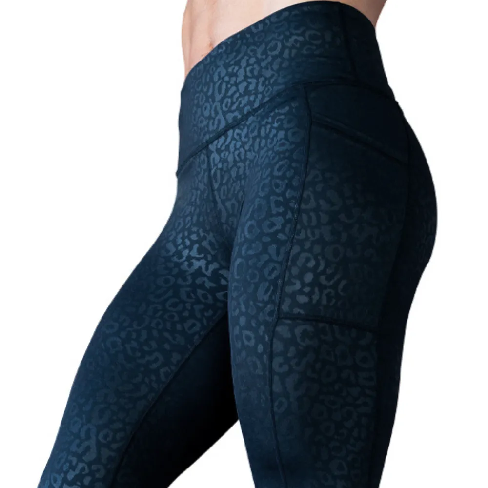 Black Leopard Leggings sold by Etela Petite