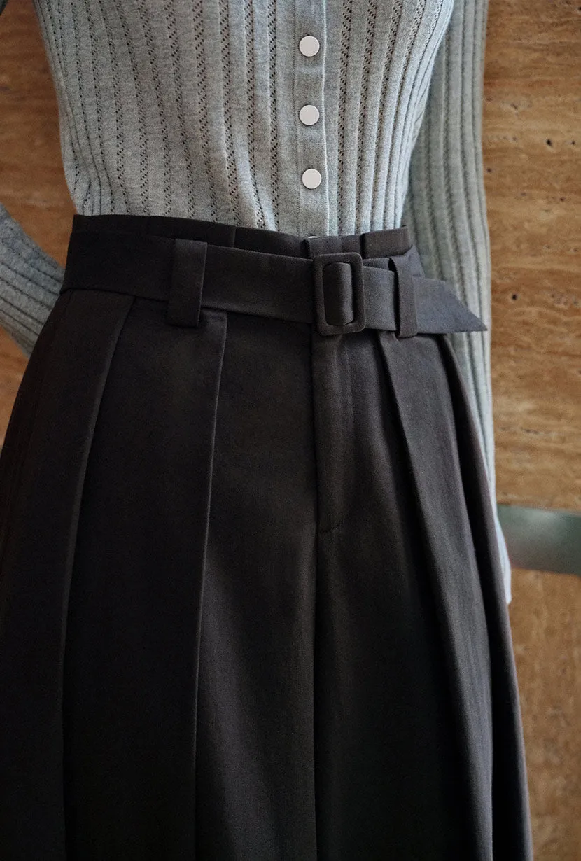 Darby Wide-Leg Cotton Pants - Black sold by Etela Petite product image thumbnail 5