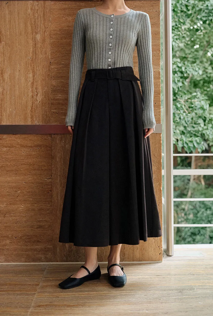 Darby Wide-Leg Cotton Pants - Black sold by Etela Petite product image thumbnail 2