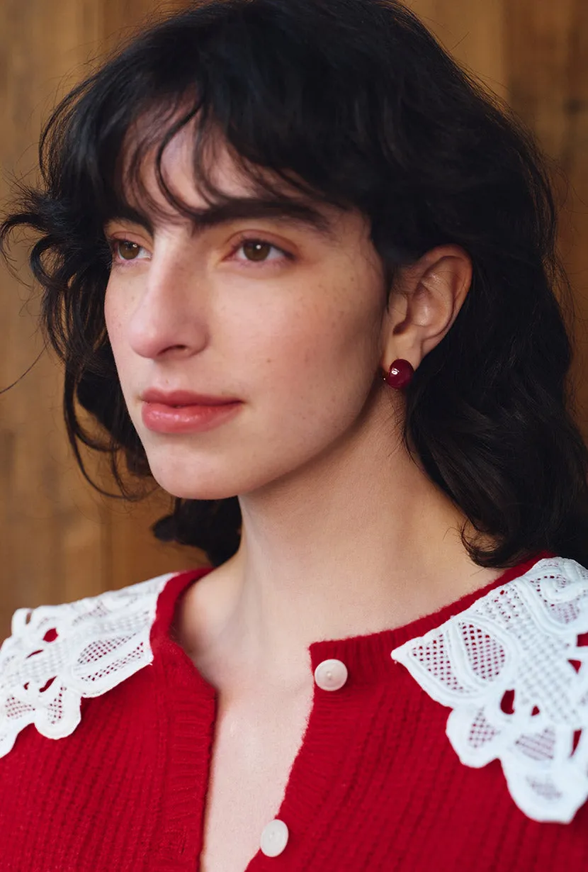 Adina Enamel Clip Earrings sold by Etela Petite product image thumbnail 2
