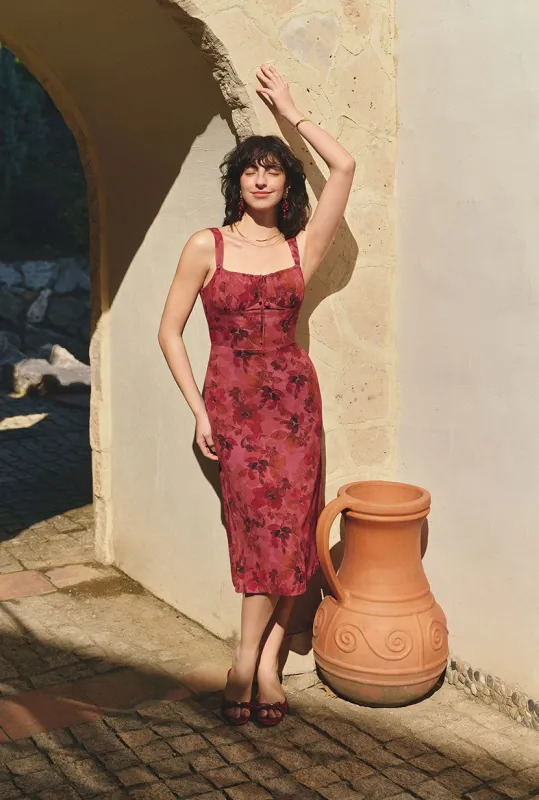 Felisse Midi Dress - Vintage Floral made by Petite Studio