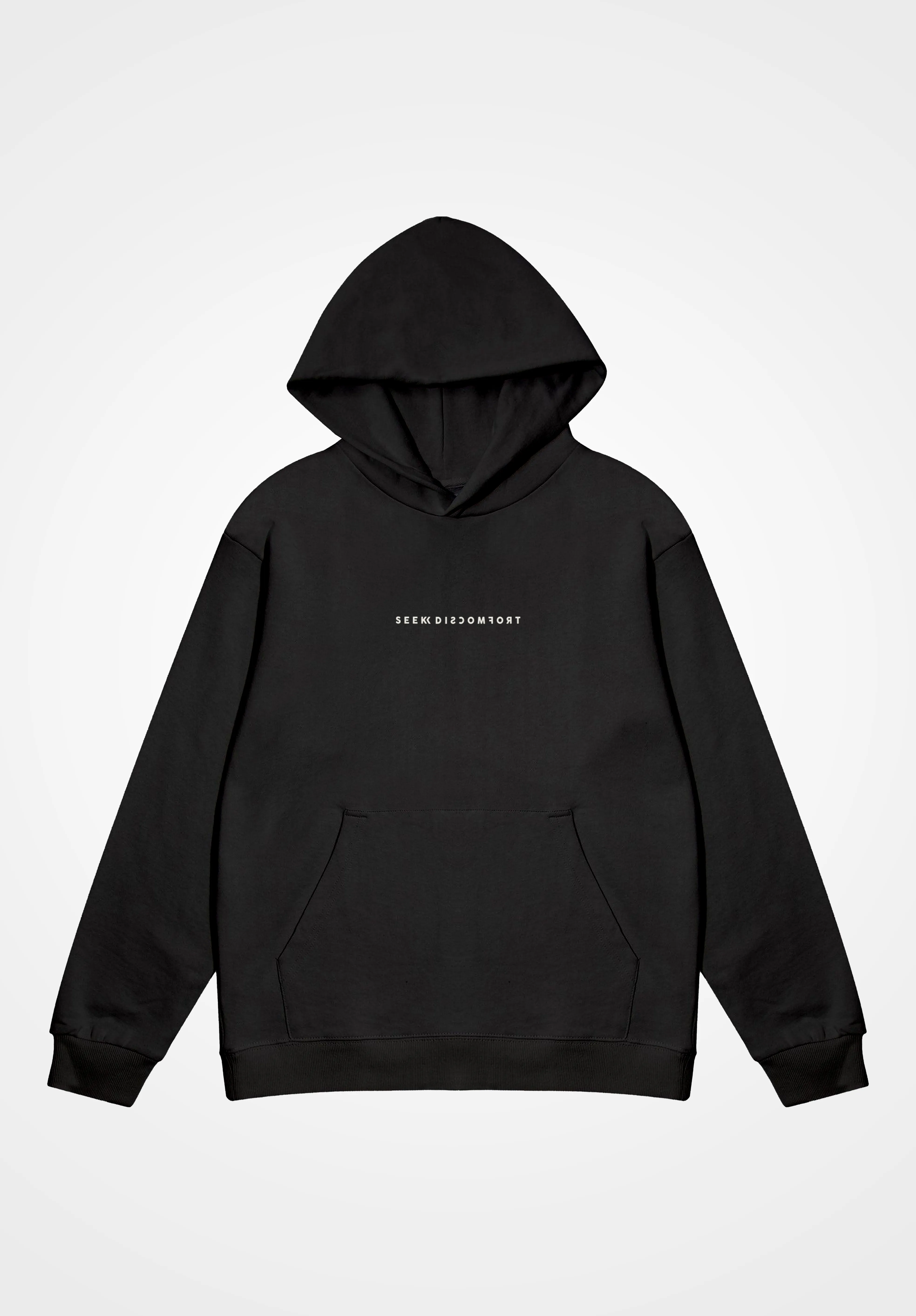 Black 'Comfort Zone' Hoodie sold by Seek Discomfort product image thumbnail 2