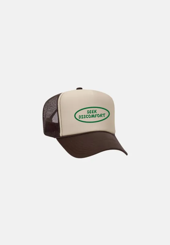 Brown Retro Trucker Hat sold by Seek Discomfort