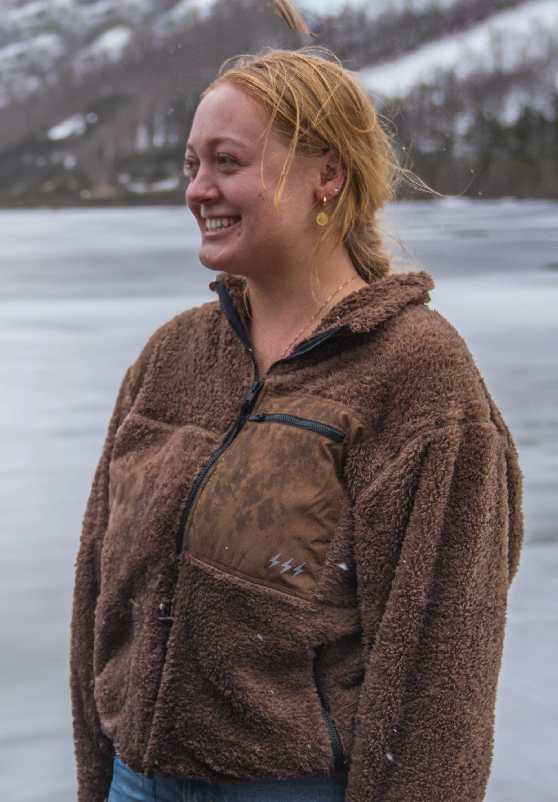 Brown Sherpa Jacket sold by Seek Discomfort product image thumbnail 2