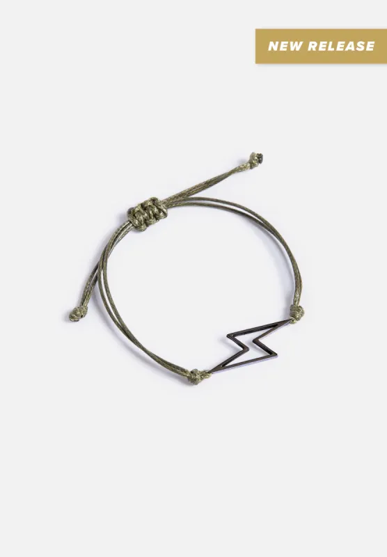 Rope Bracelet - Black Bolt sold by Seek Discomfort