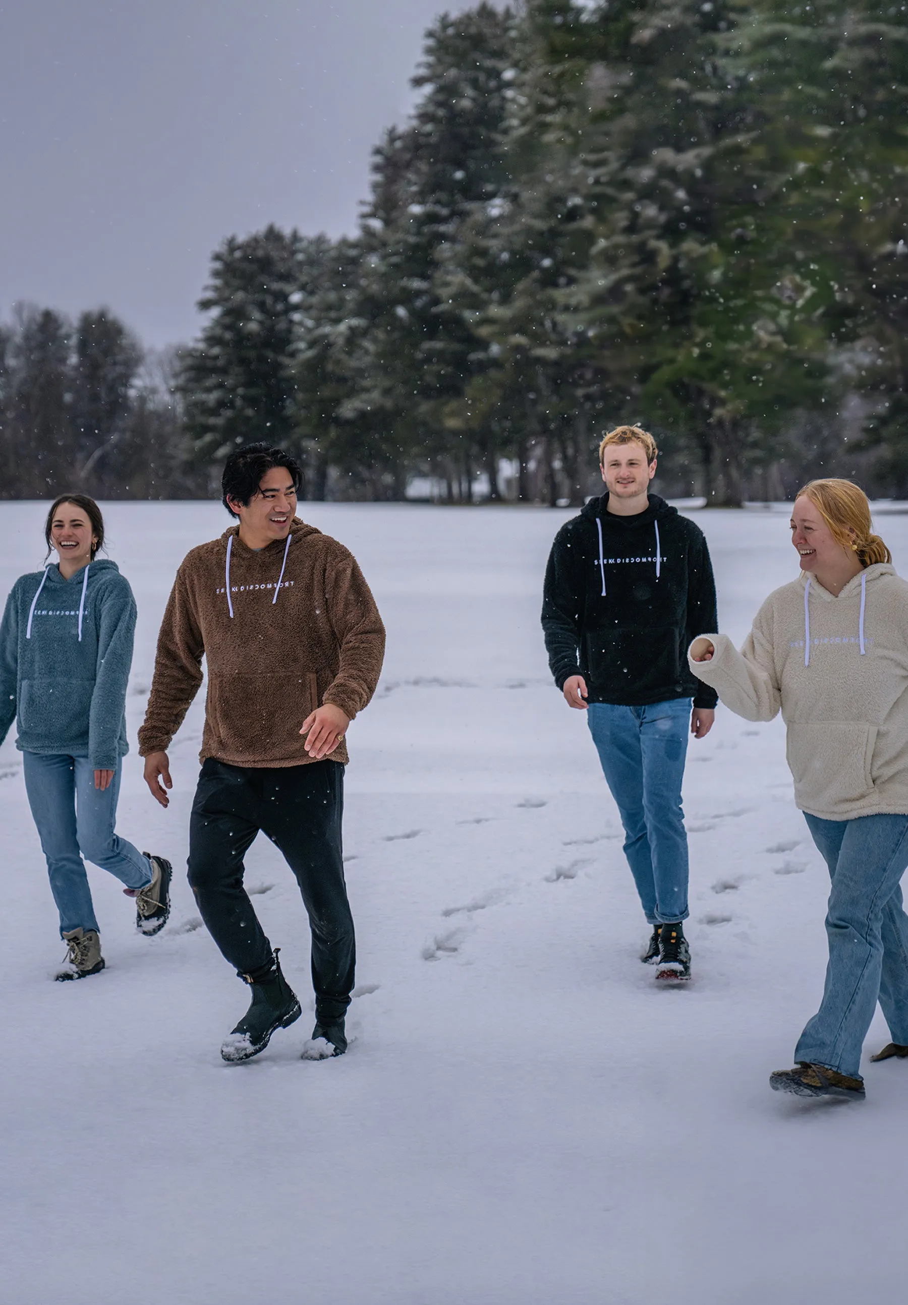 Slate Sherpa Hoodie sold by Seek Discomfort product image thumbnail 3