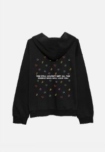 Black All the Love Hoodie sold by Seek Discomfort