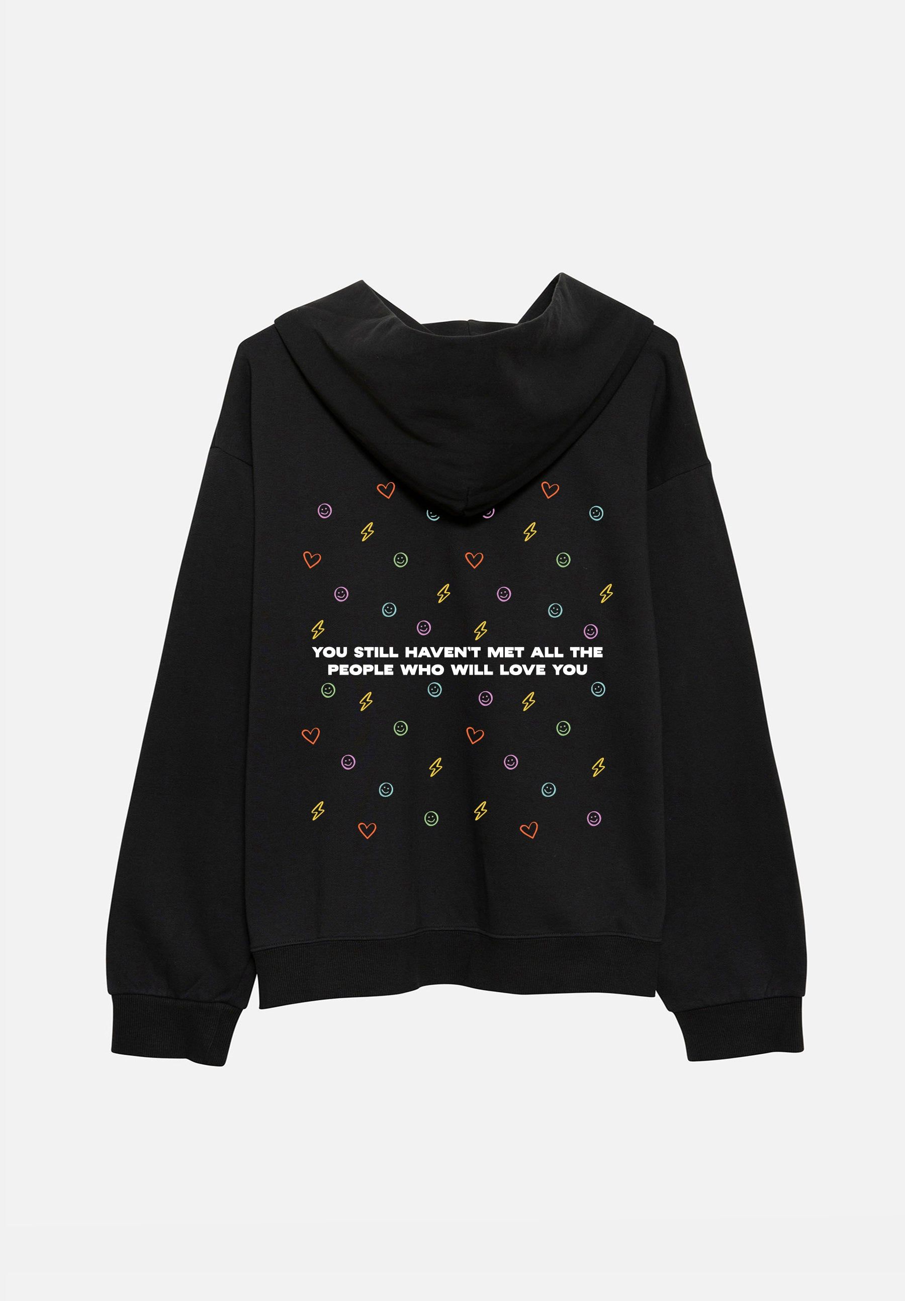 Black All the Love Hoodie sold by Seek Discomfort