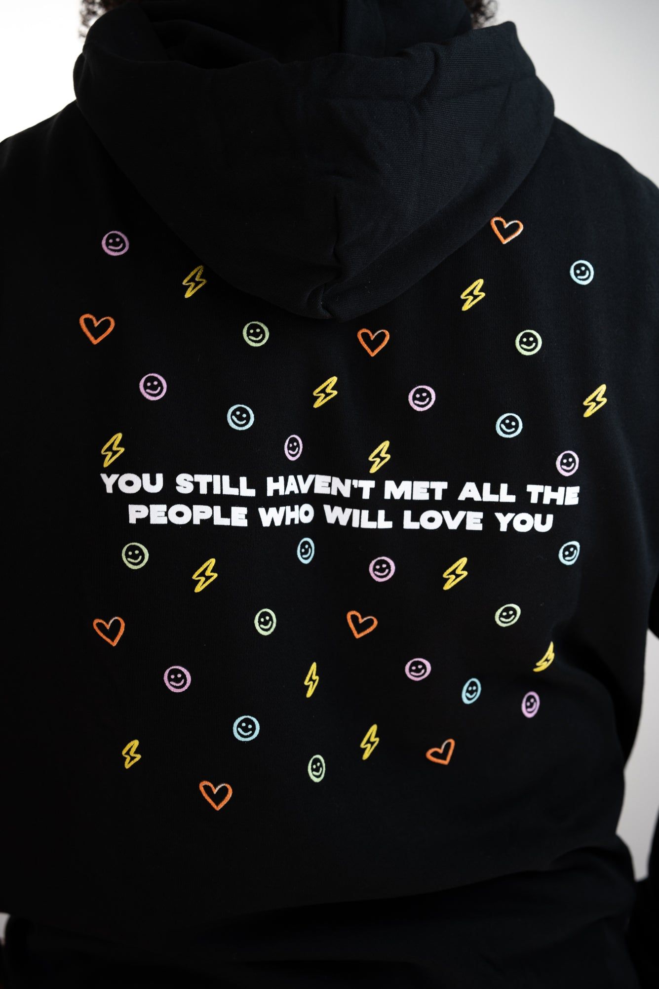 Black All the Love Hoodie sold by Seek Discomfort product image thumbnail 5