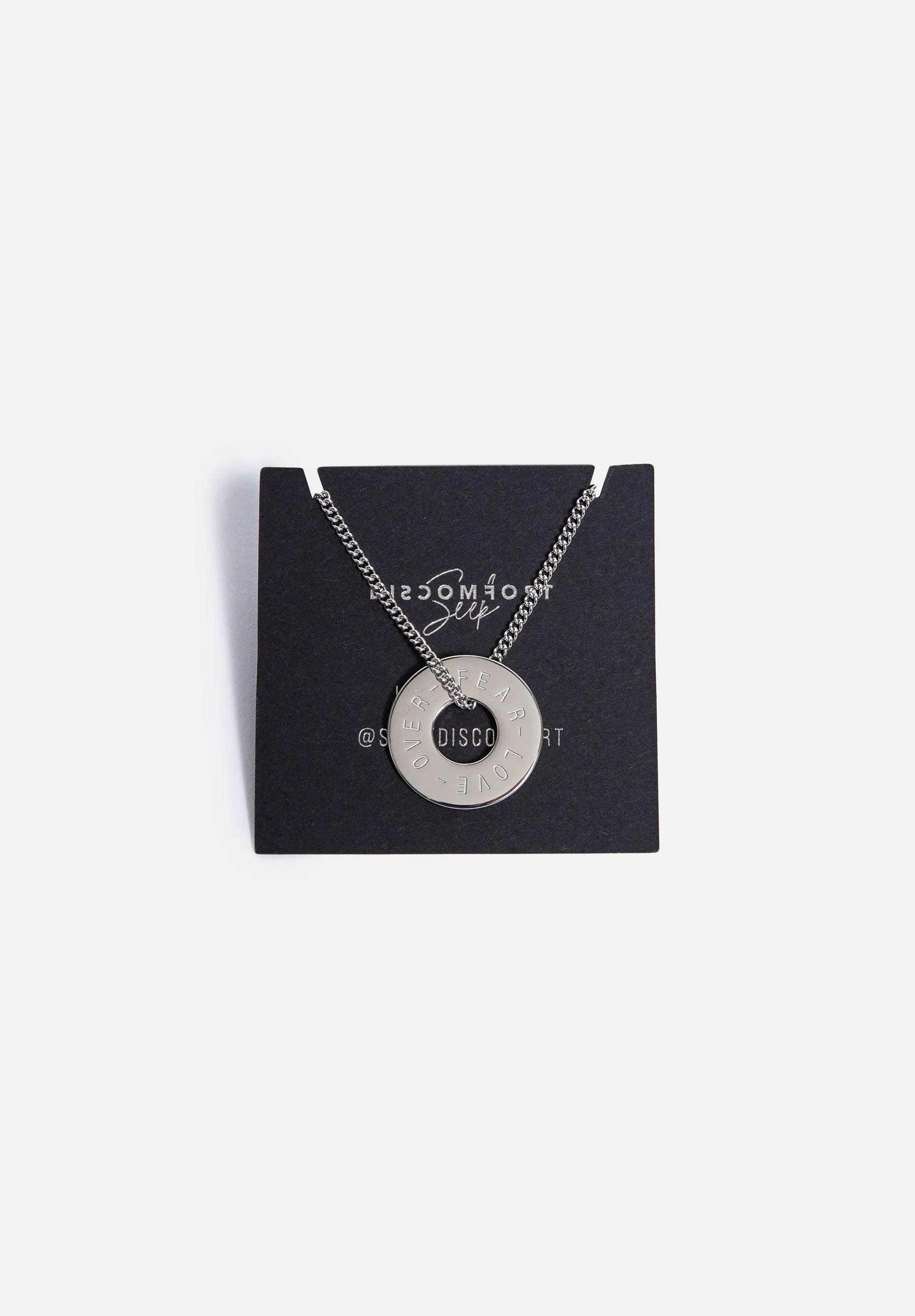 Silver Mantra Necklace sold by Seek Discomfort product image thumbnail 4