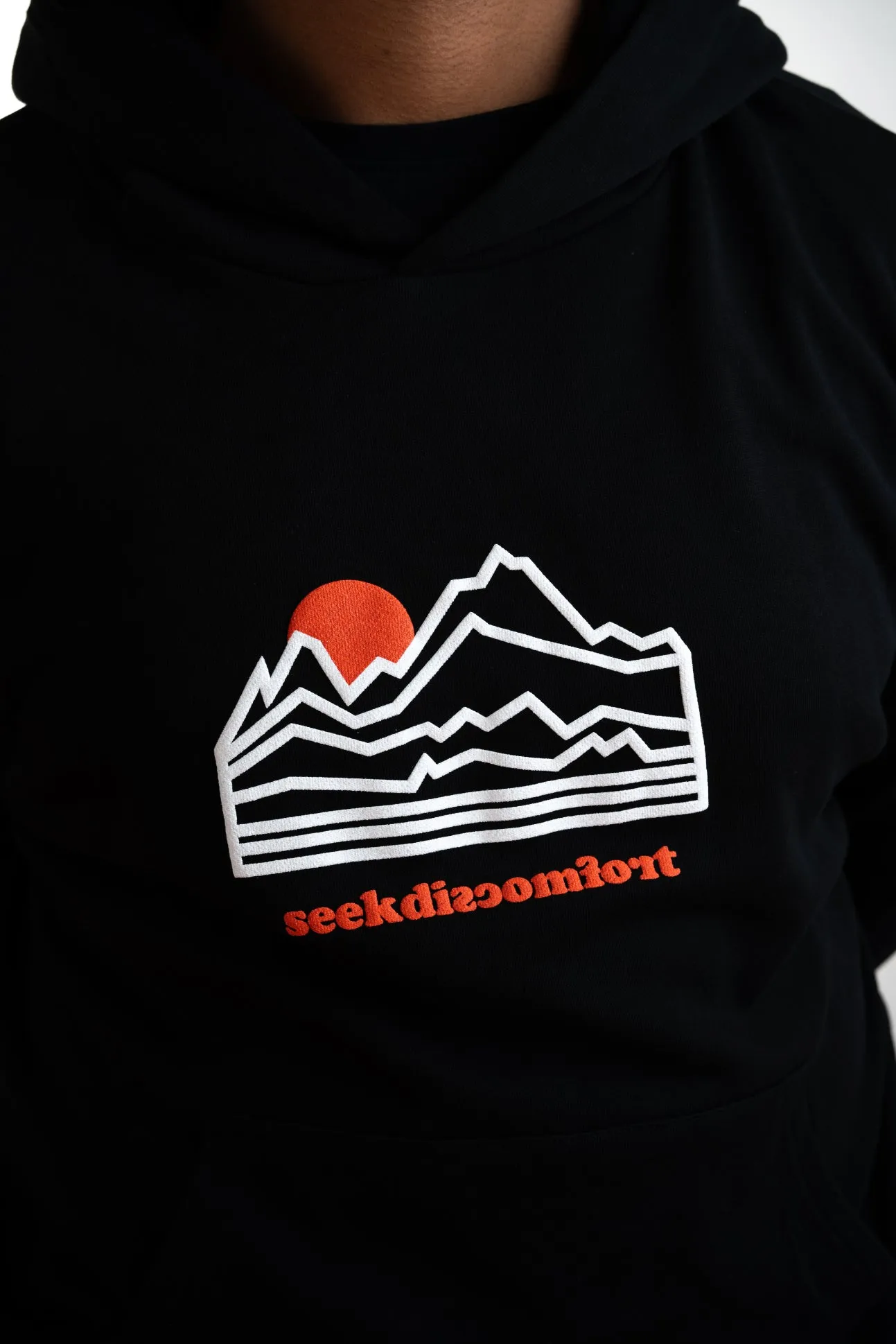 Black Mountain Outline Hoodie sold by Seek Discomfort product image thumbnail 3