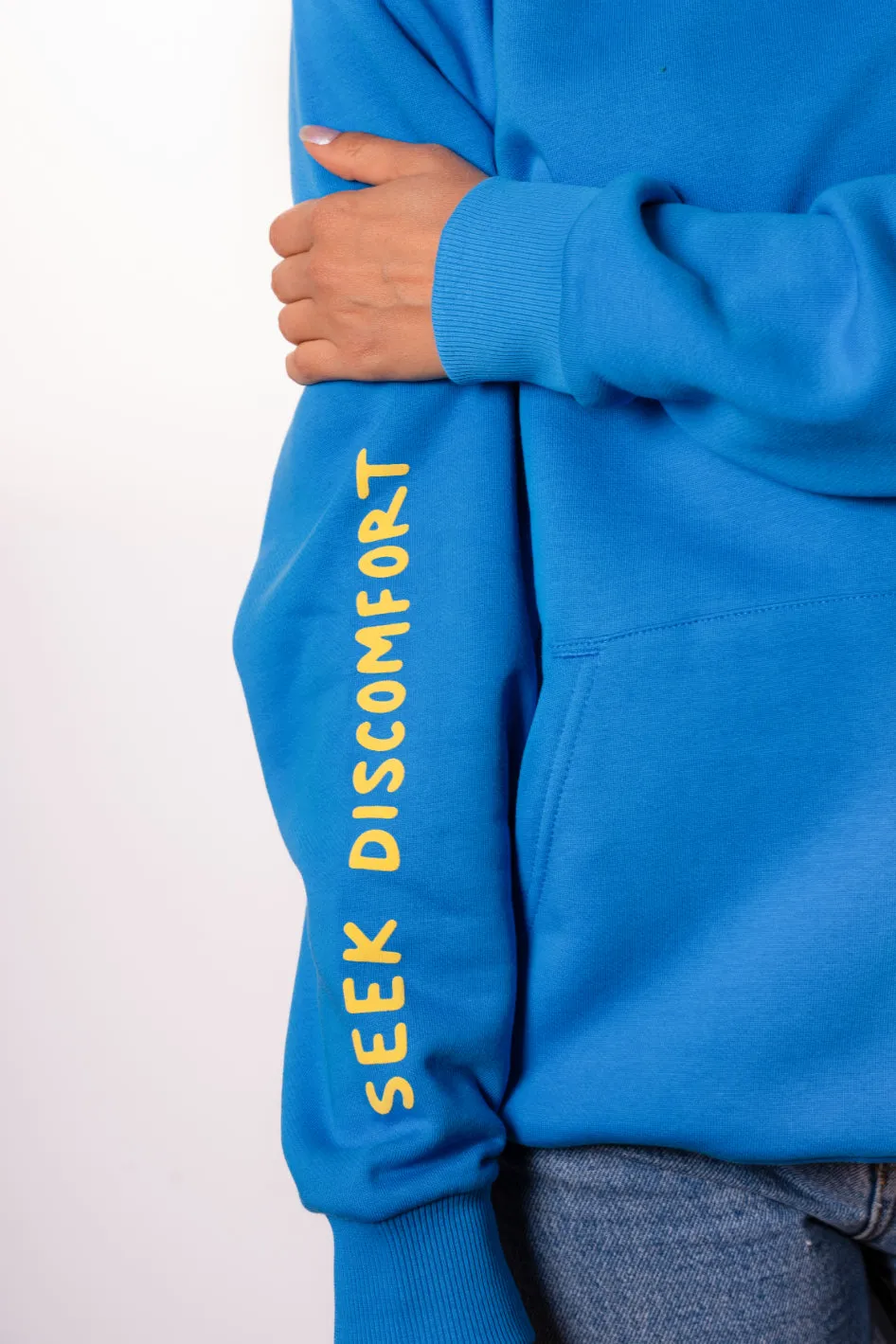 Blue Love Over Fear Hoodie sold by Seek Discomfort product image thumbnail 4