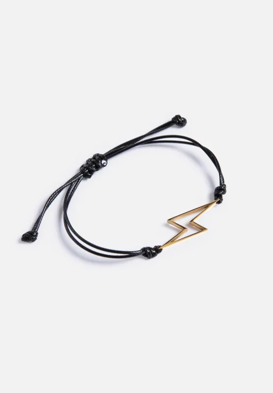 Rope Bracelet - Gold Bolt sold by Seek Discomfort