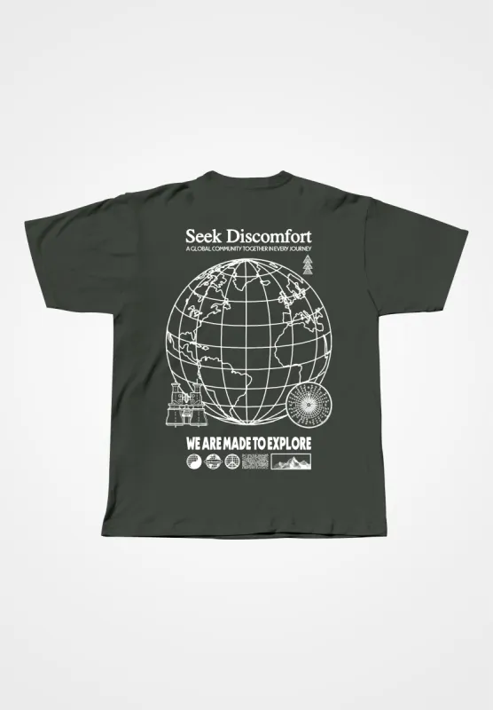 Made to Explore Tee sold by Seek Discomfort