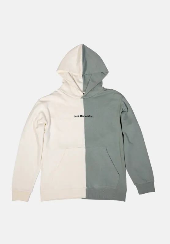 Olive Green Split Seeker Hoodie sold by Seek Discomfort