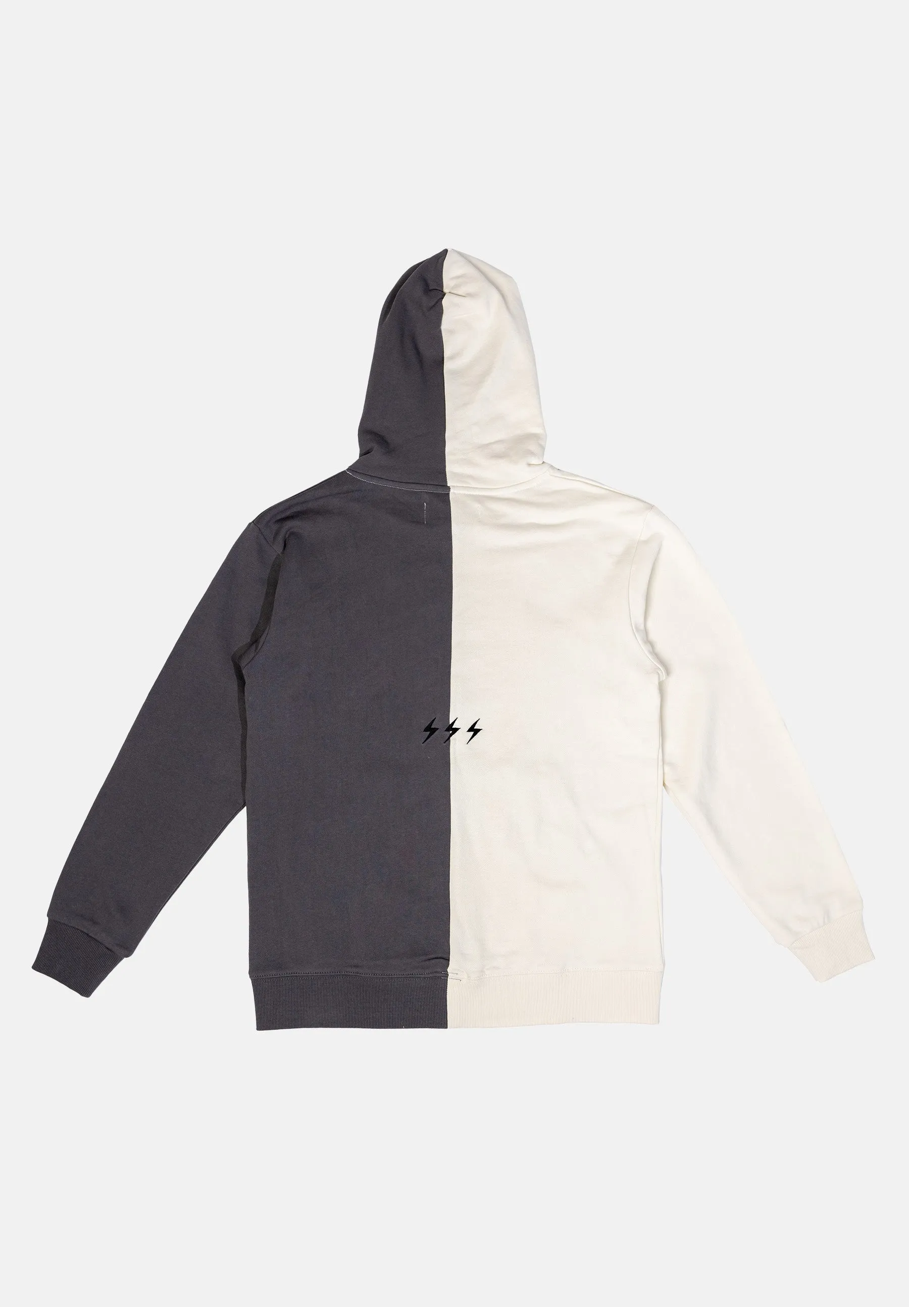 Washed Gray Split Seeker Hoodie sold by Seek Discomfort product image thumbnail 2