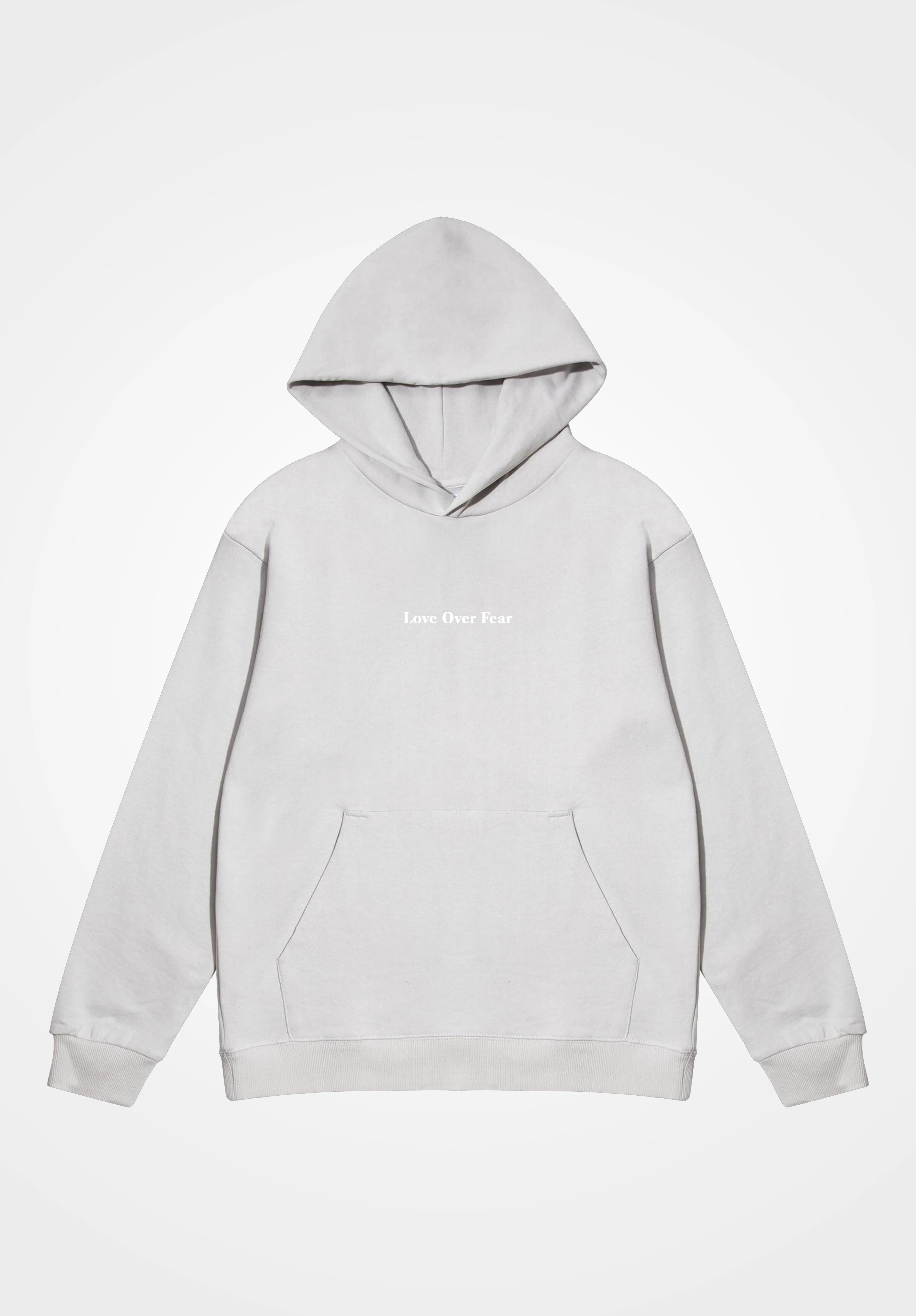 Cloud 'Love Over Fear' Essential Hoodie sold by Seek Discomfort