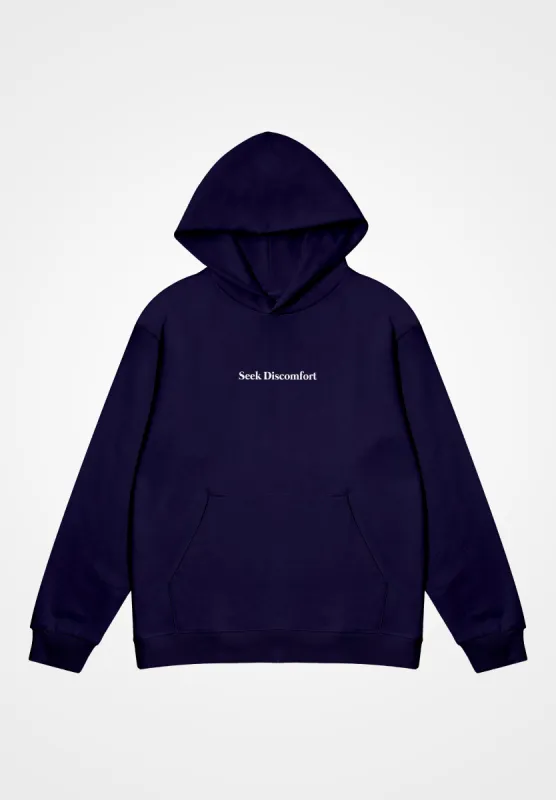 Indigo Seeker Hoodie sold by Seek Discomfort