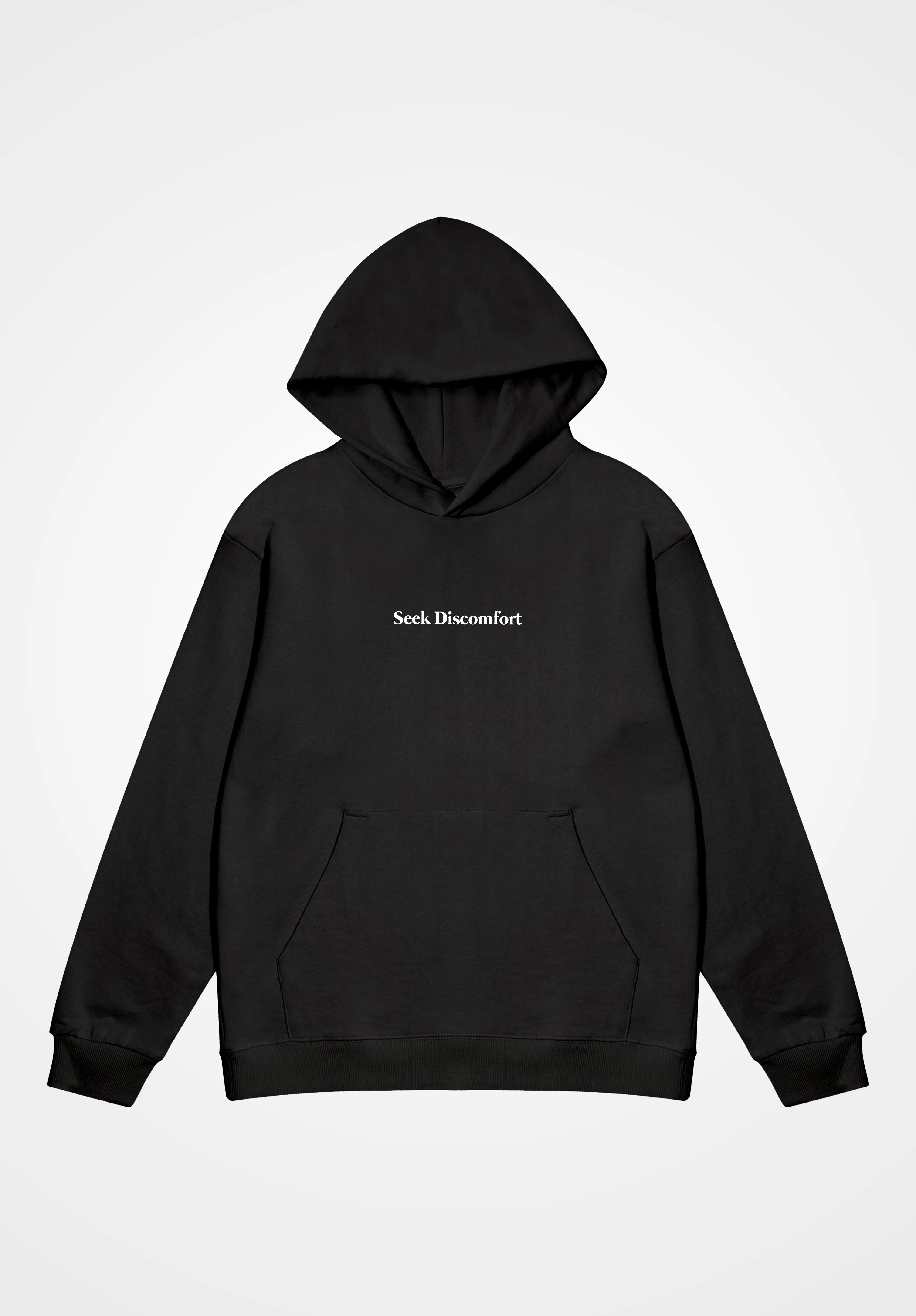 Black Seeker Hoodie sold by Seek Discomfort