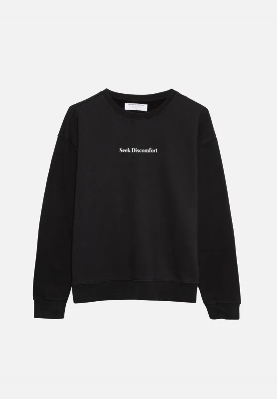 Black Seeker Sweatshirt sold by Seek Discomfort