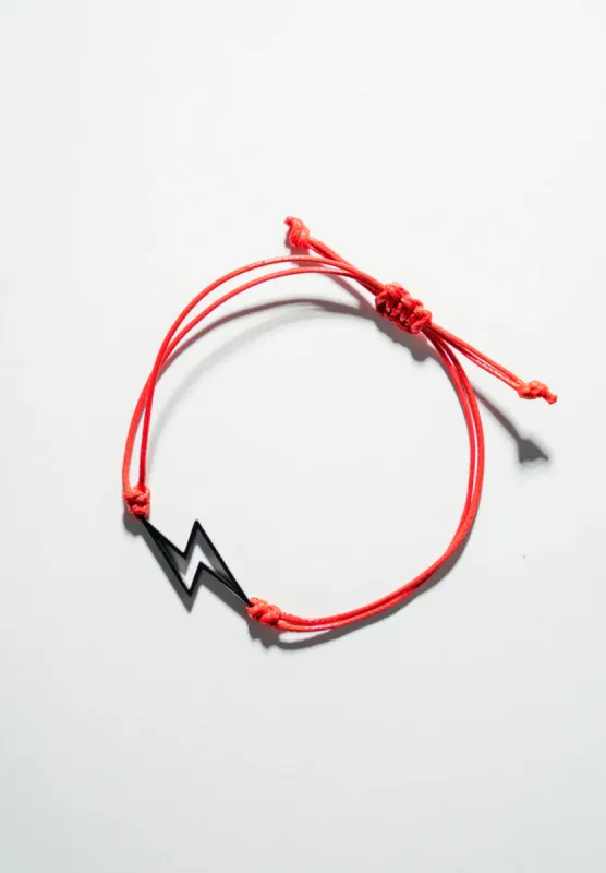 Red Rope Bracelet - Black Bolt sold by Seek Discomfort