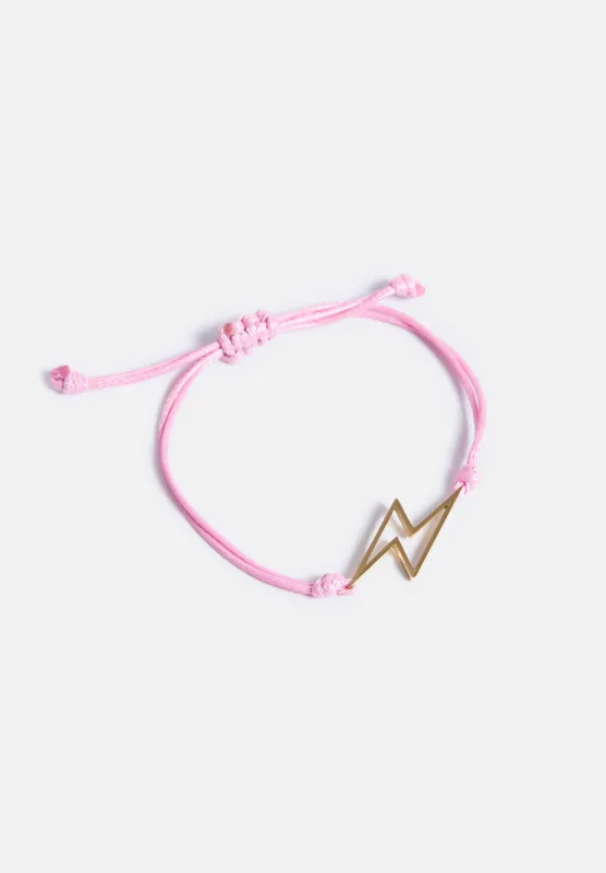 Rose Rope Bracelet - Gold Bolt sold by Seek Discomfort