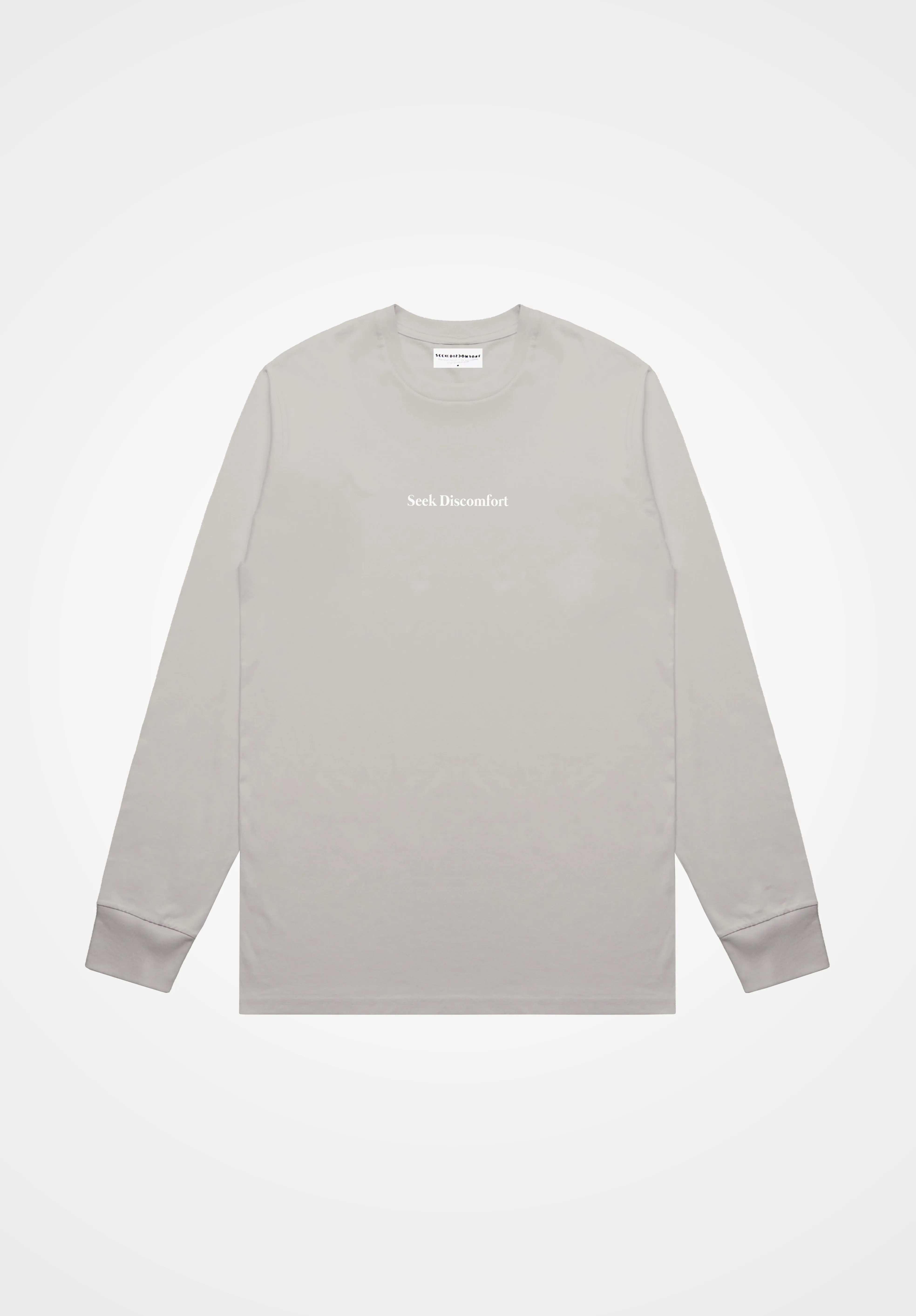 Cool Gray Seeker LS Tee sold by Seek Discomfort