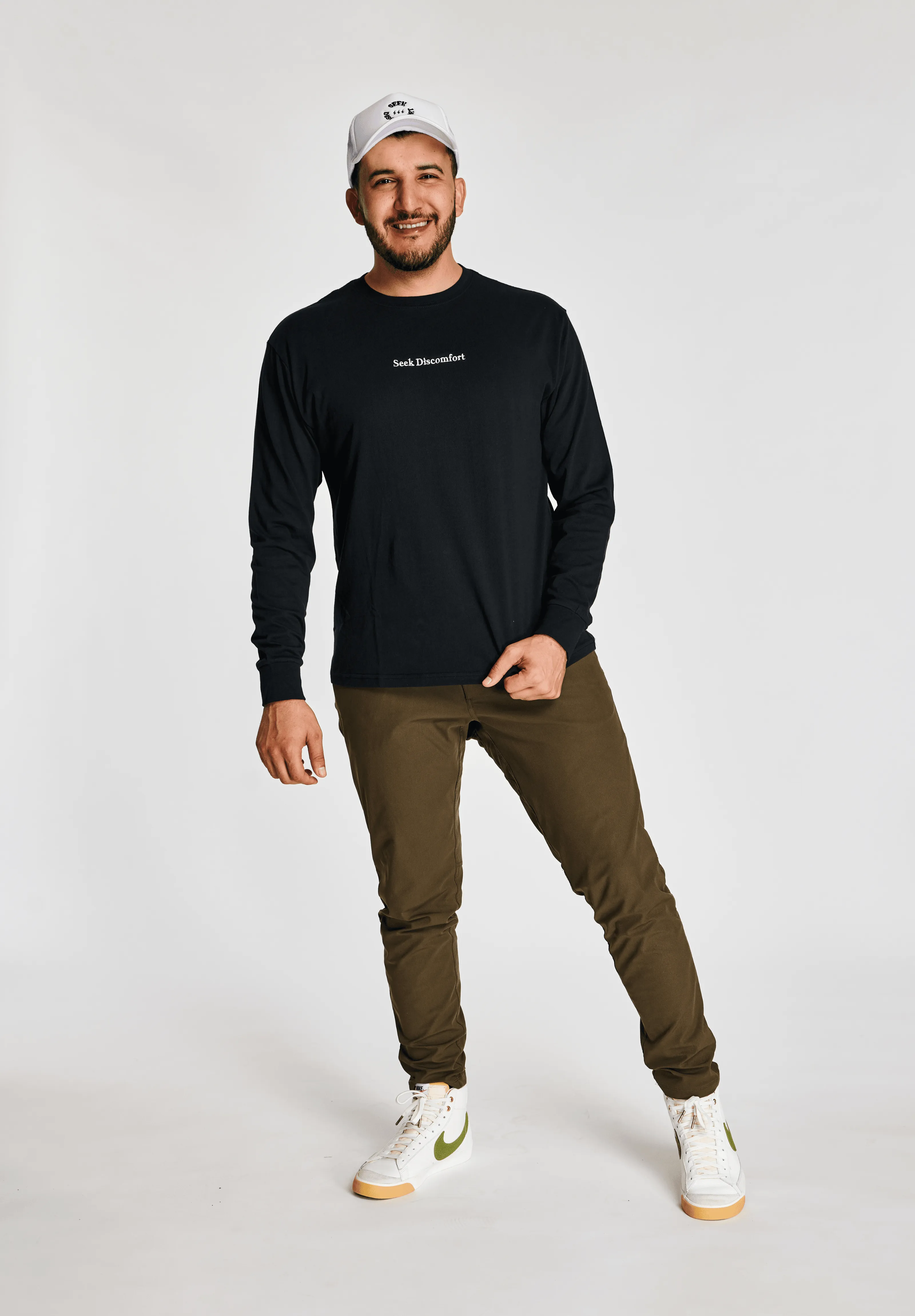 Black Seeker LS Tee sold by Seek Discomfort product image thumbnail 3