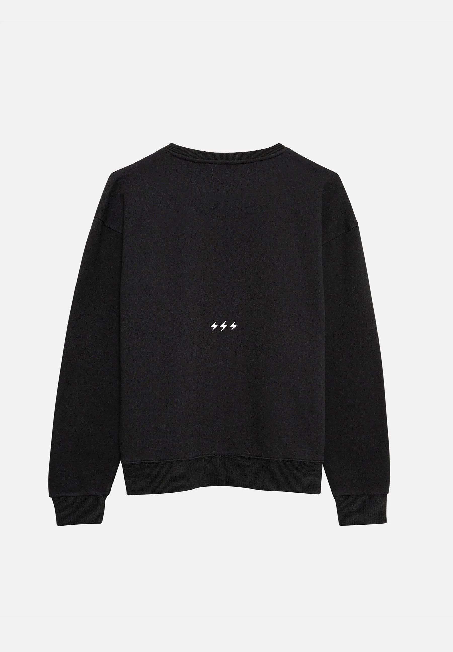 Black 'Love Over Fear' Essential Sweatshirt sold by Seek Discomfort product image thumbnail 2