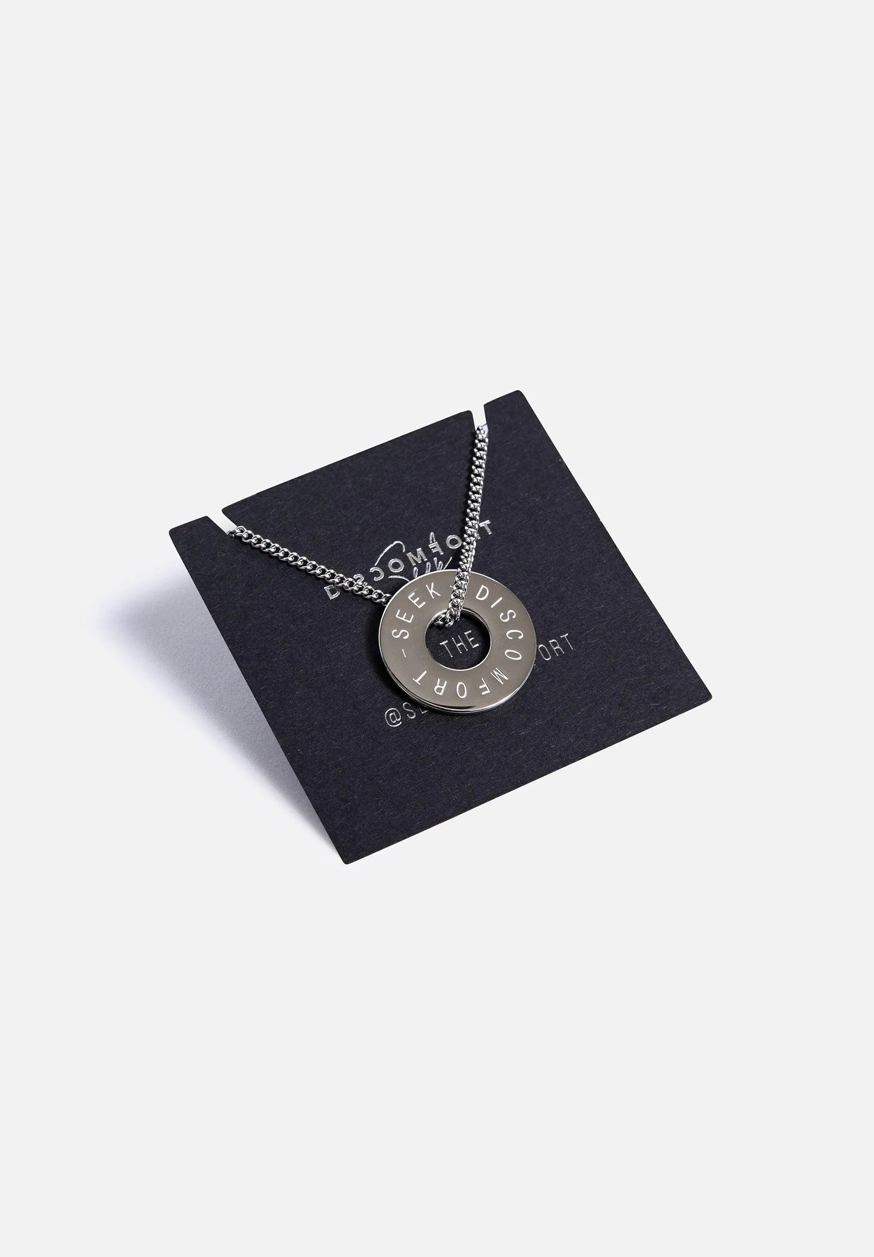 Silver Mantra Necklace sold by Seek Discomfort product image thumbnail 5